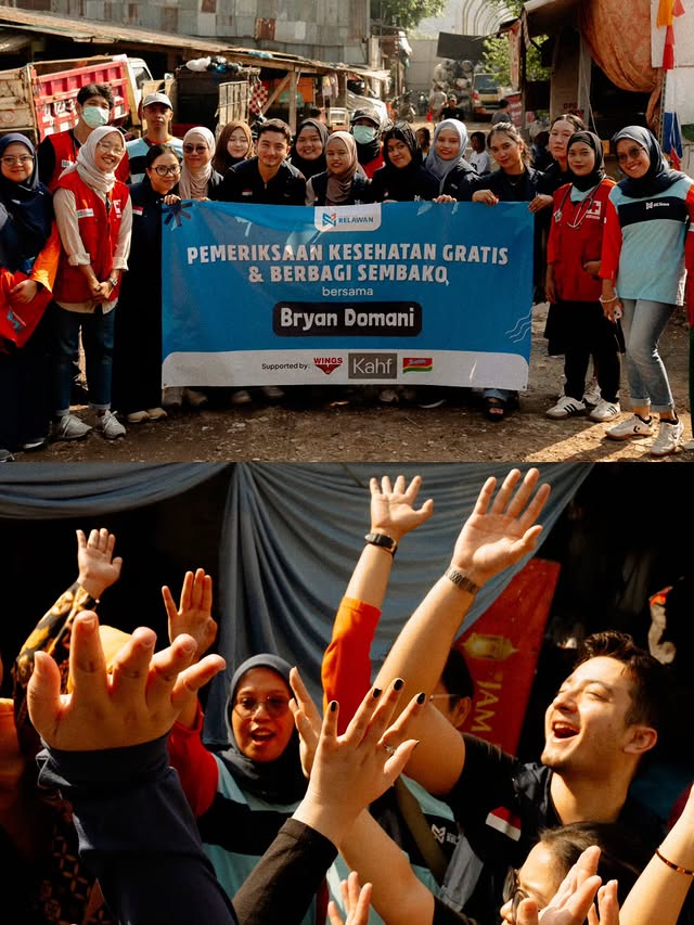 Blusukan ke pinggiran kota Jakarta, 9 potret Bryan Domani jadi relawan bareng fans ini bikin kagum