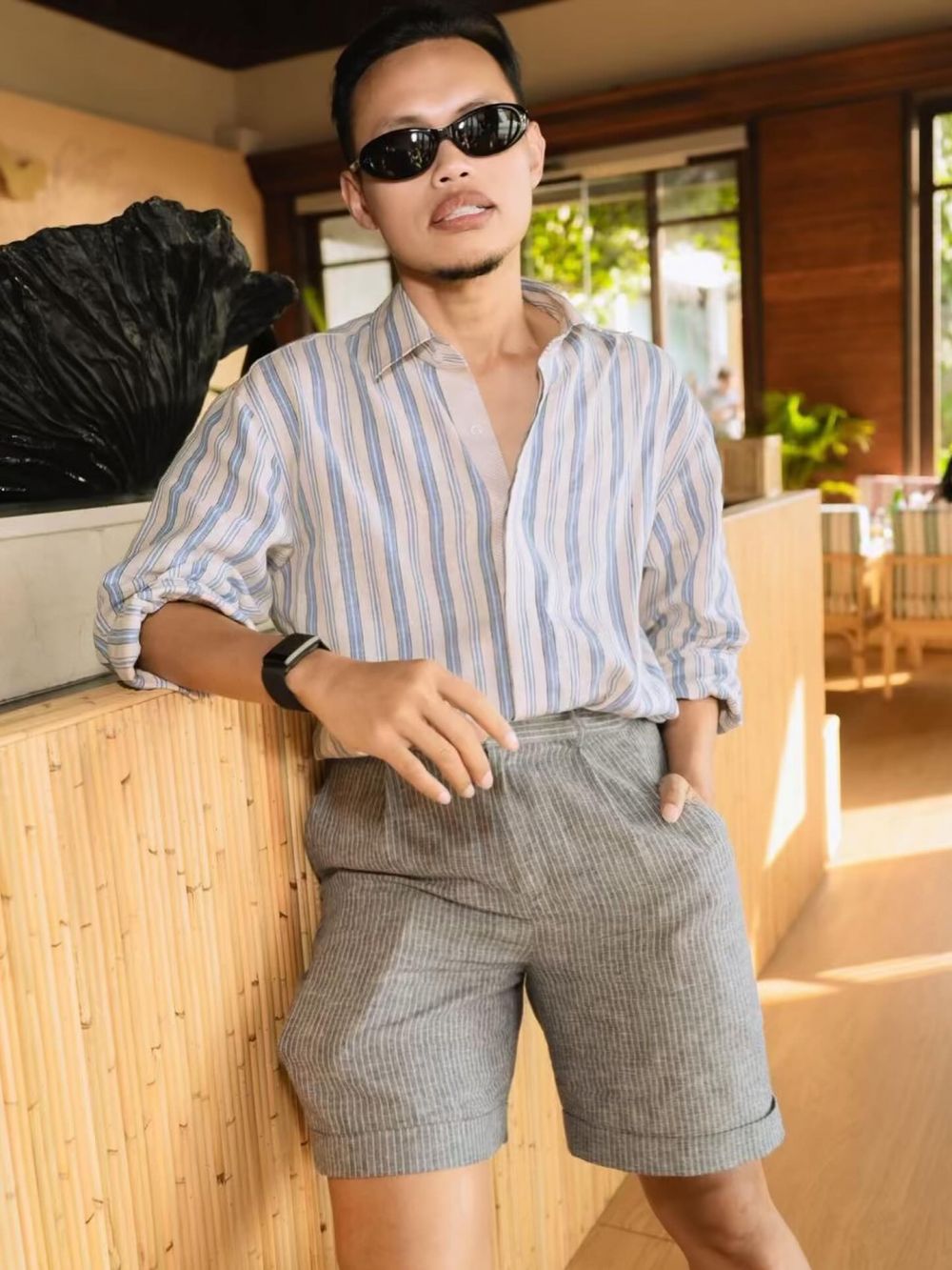 9 Potret terbaru Wanda Hara kini tampil beda dengan jenggot, penampilannya jadi kian maskulin