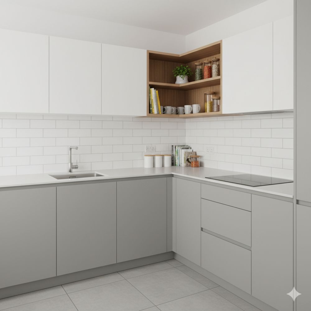 7 Ide desain meja dapur leter L sederhana, bikin dapur makin fungsional, rapi, dan nyaman