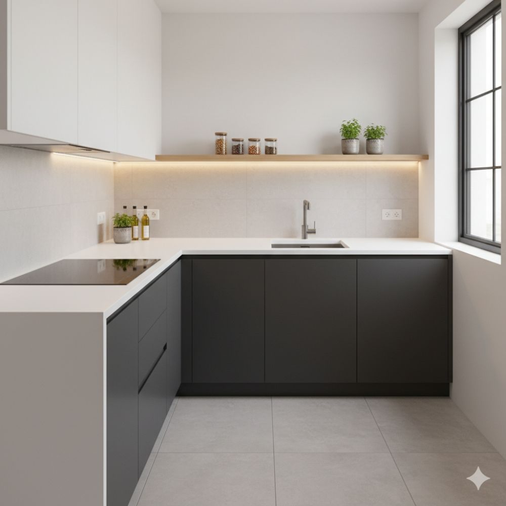 7 Ide desain meja dapur leter L sederhana, bikin dapur makin fungsional, rapi, dan nyaman