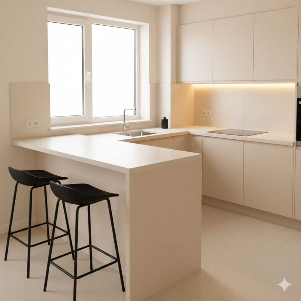 7 Ide desain meja dapur leter L sederhana, bikin dapur makin fungsional, rapi, dan nyaman