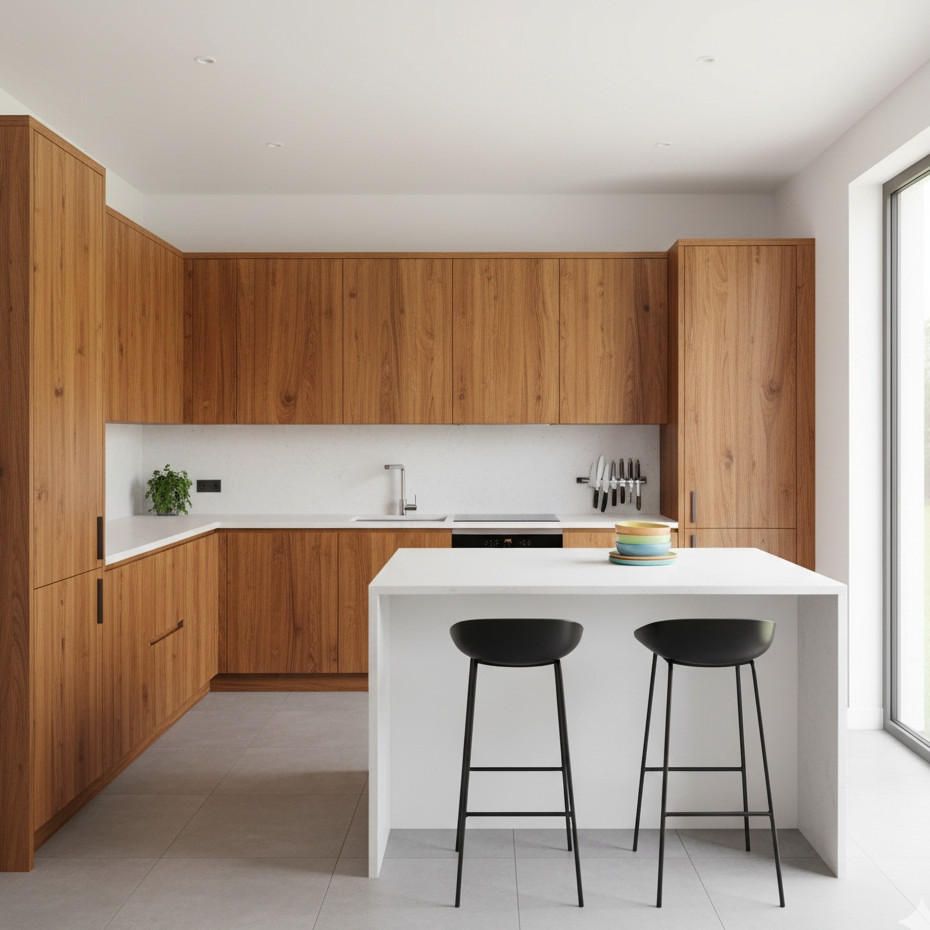 7 Ide desain meja dapur leter L sederhana, bikin dapur makin fungsional, rapi, dan nyaman