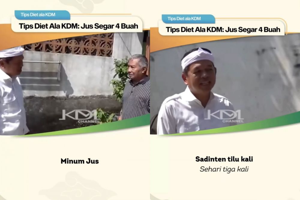Resep jus sehat 4 buah ala Dedi Mulyadi, bikin lebih berenergi dan cocok untuk detoks