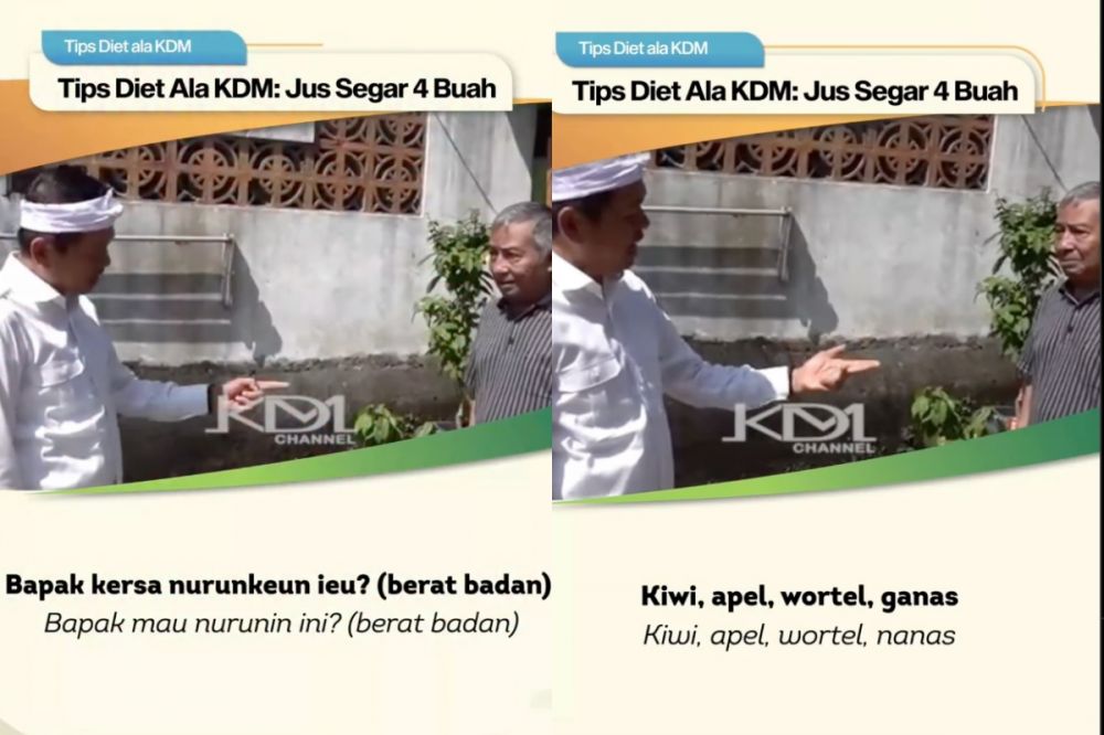 Resep jus sehat 4 buah ala Dedi Mulyadi, bikin lebih berenergi dan cocok untuk detoks