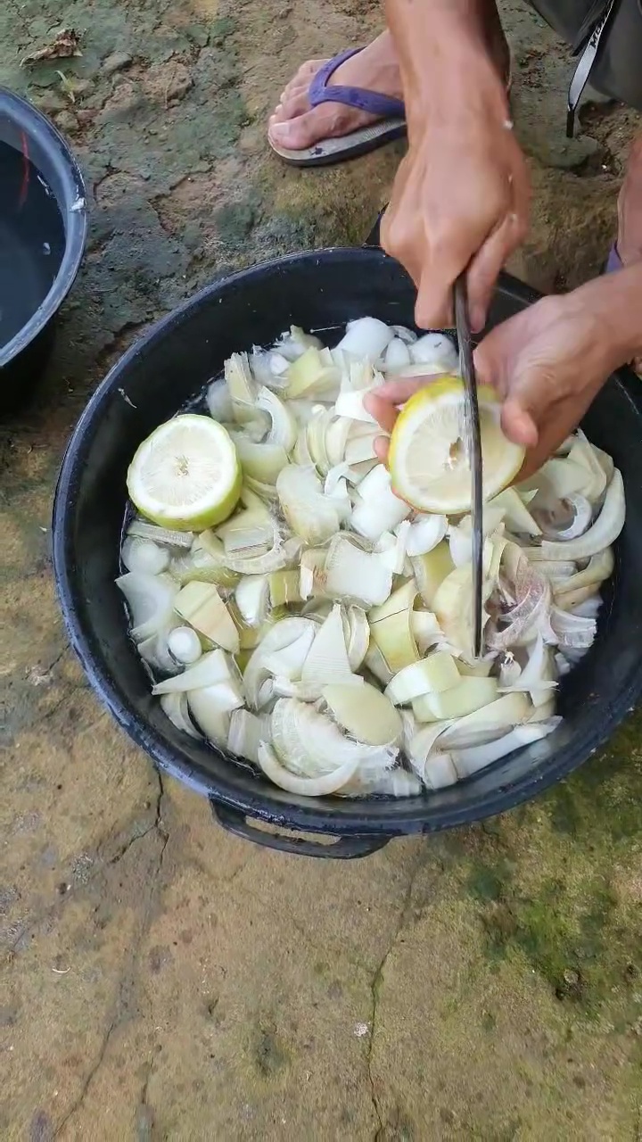 Pria ini tunjukkan cara tradisional cuci piring dalam partai besar, ternyata bisa kesat tanpa sabun