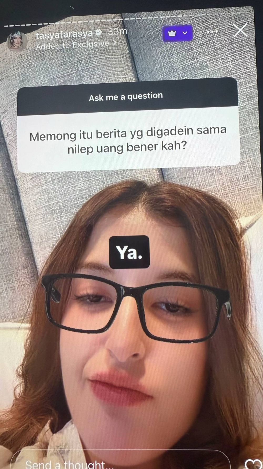 Rumah tangga kandas dan Ahmad Assegaf dituding gelapkan aset, ini 5 pernyataan santai Tasya Farasya