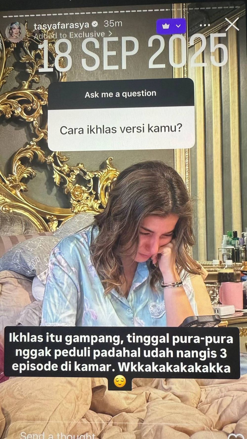 Rumah tangga kandas dan Ahmad Assegaf dituding gelapkan aset, ini 5 pernyataan santai Tasya Farasya