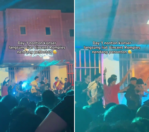Vincent Rompies diduga tendang penonton saat manggung, ini kata penonton yang jadi saksi di lokasi