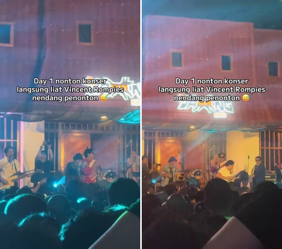 Vincent Rompies diduga tendang penonton saat manggung, ini kata penonton yang jadi saksi di lokasi