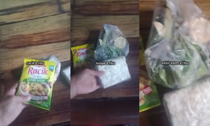 Viral emak-emak belanja masakan Rp6 ribu cukup untuk 5 anggota keluarga, iritnya kebangetan
