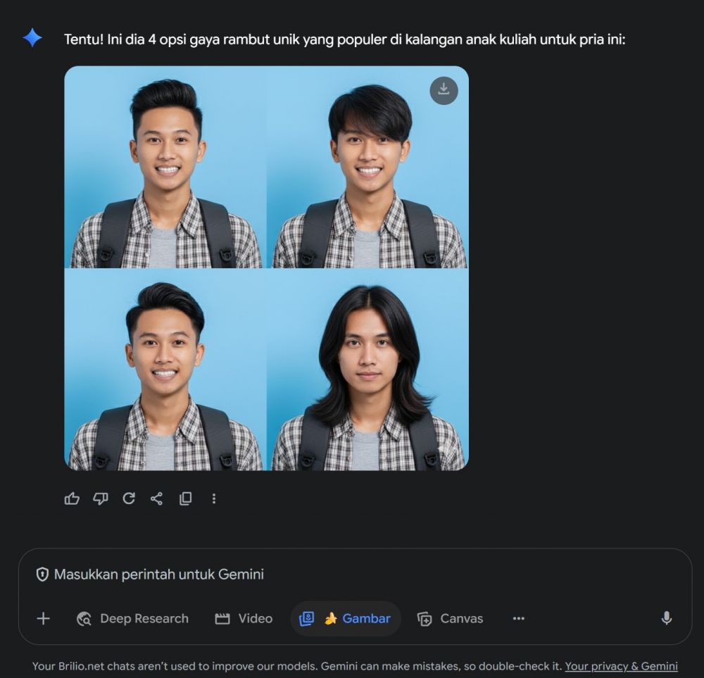 Cara mencoba gaya rambut baru tanpa perlu ke barber pakai Gemini AI, ini prompt dan triknya