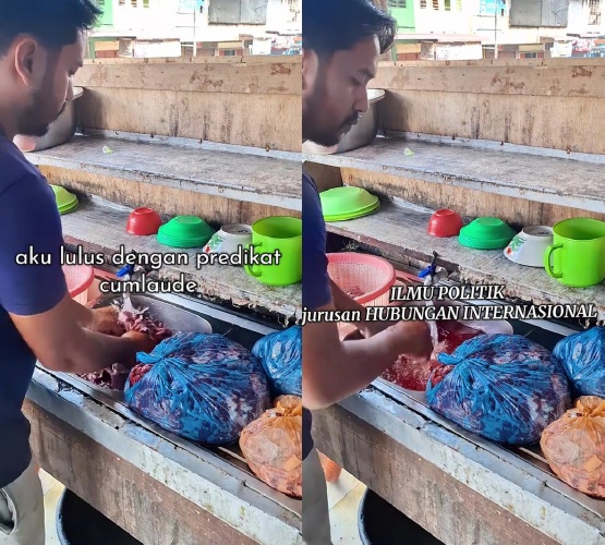 Curhatan lulusan sarjana HI cumlaude pilih jadi pedagang bakso, bersyukur meski kerja tak sesuai gelar