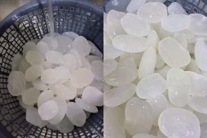 Bukan direndam air beras, ini trik cuci kolang-kaling agar bebas lendir dan bau asam dengan 1 bahan da