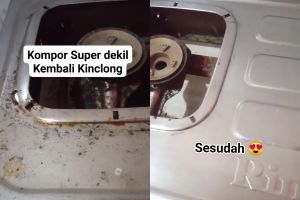 Tak perlu beli cairan pembersih mahal, gunakan 2 bahan dapur ini untuk basmi kerak di bodi kompor