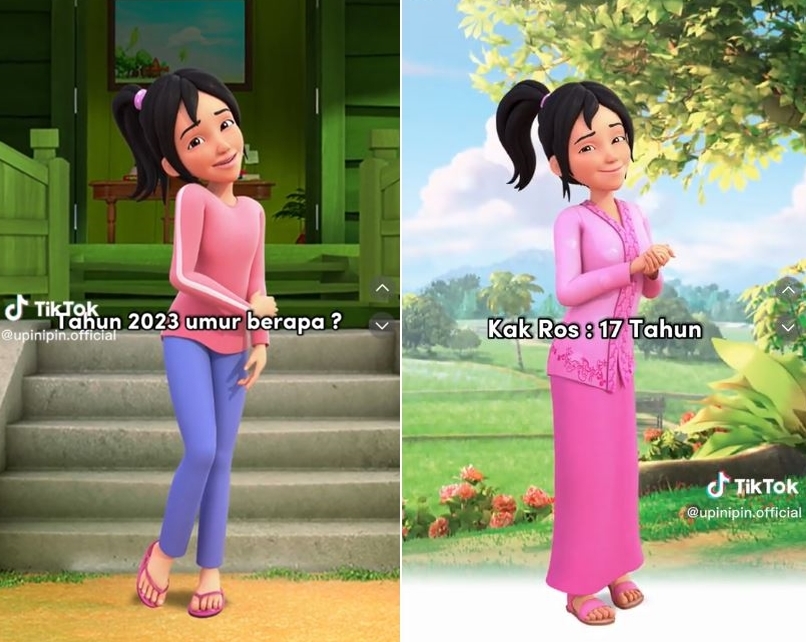 Jadi karakter kakak garang di Upin & Ipin, ternyata segini umur Kak Ros di serial animasi