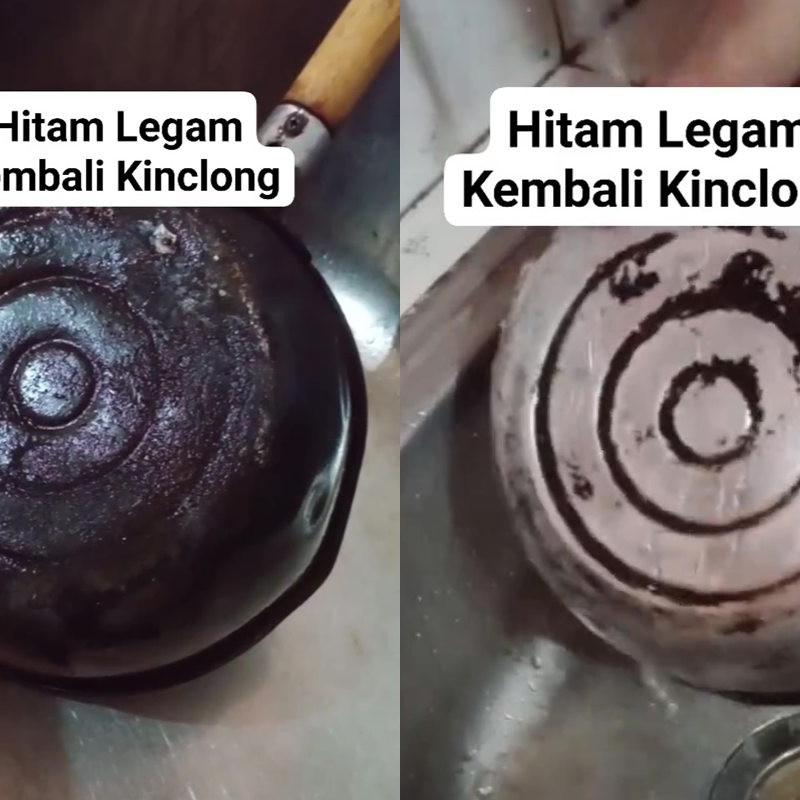 Panci hitam legam auto jadi kinclong seperti baru, ternyata rahasianya cuma di 1 bahan pembersih ini