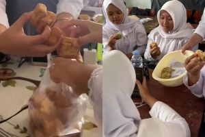 Momen kreatif para siswa SMA daur ulang lauk MBG, sulap tahu goreng jadi camilan yang lezat