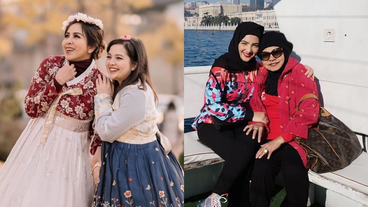 Tepis mertua dan menantu tak bisa akur, intip potret kebersamaan 13 penyanyi bareng ibu mertua