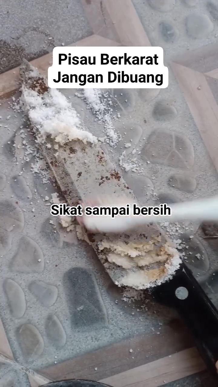 Auto bersih tanpa sabun, ini cara hilangkan karat tebal di pisau biar tajam lagi seperti baru