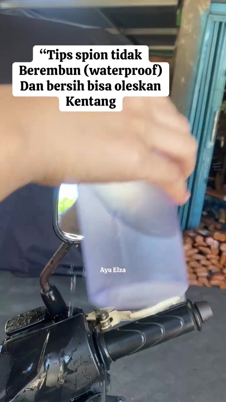 Kaca spion mudah berembun saat hujan? Coba gosok dengan 1 bahan makanan ini agar waterproof 