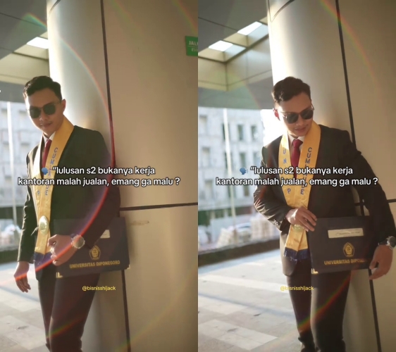 Lulusan S2 diejek karena pilih jualan alih-alih kerja kantoran, pria ini beri balasan menohok