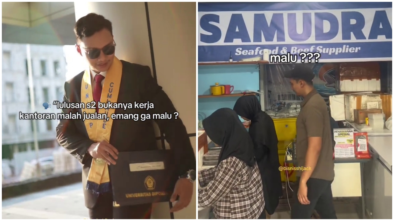Lulusan S2 diejek karena pilih jualan alih-alih kerja kantoran, pria ini beri balasan menohok
