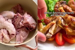 Trik ini sukses bikin daging ayam tak berdarah saat direbus atau digoreng, rahasianya di 1 bahan dapur