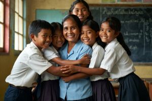 100 Kata-kata twibbon Hari Guru Sedunia 2025, bikin postingan makin bermakna