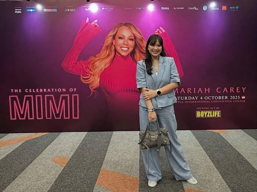 8 Potret seleb Tanah Air nonton konser Mariah Carey di Indonesia, Krisdayanti boyong satu keluarga