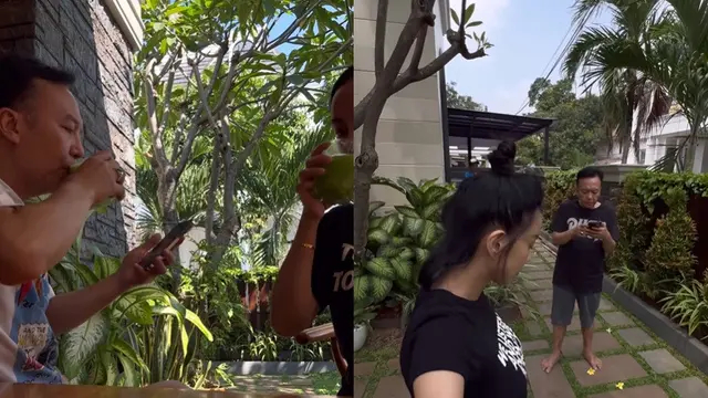 6 Potret sudut taman mini rumah Ari Lasso yang asri, jadi tempat santai favorit bareng kekasih