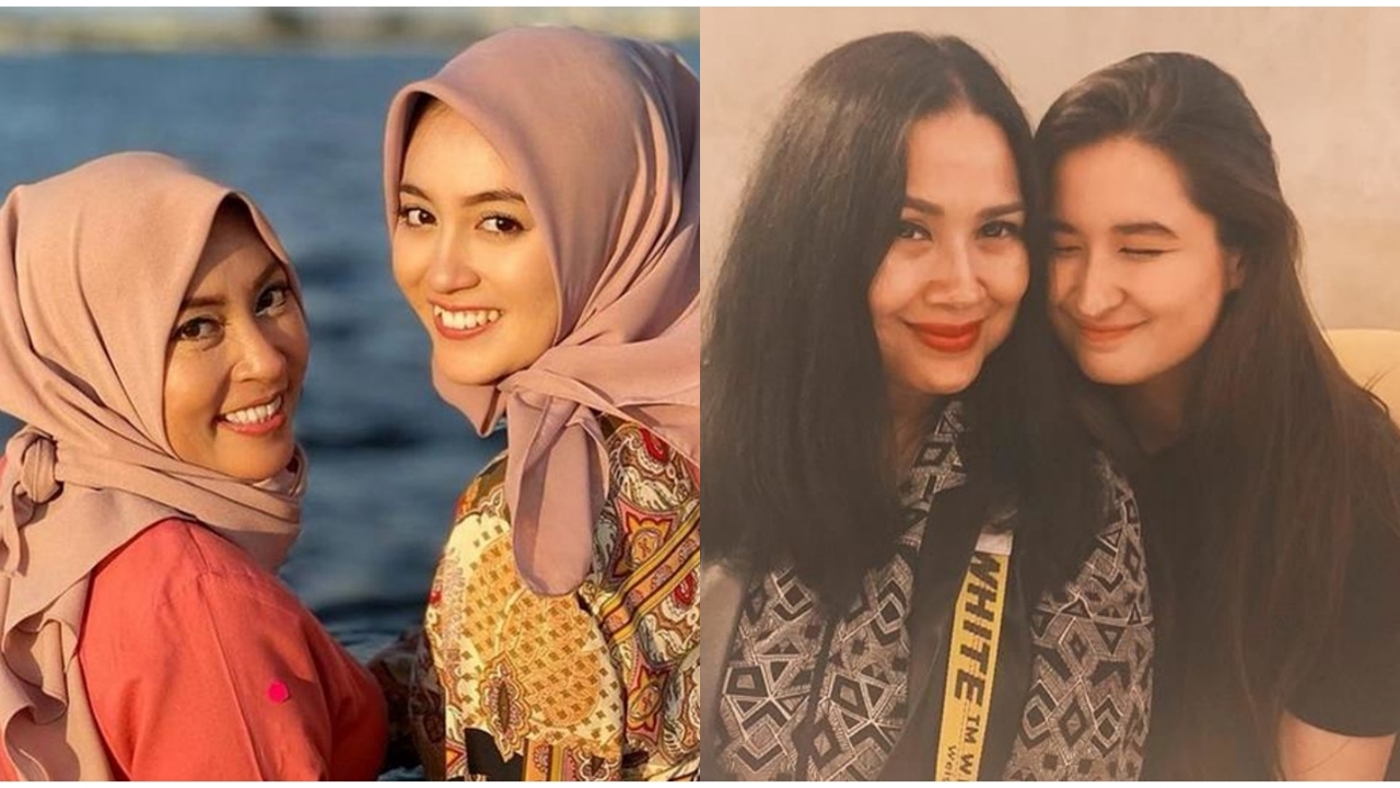 Cantiknya nurun dari ibu, begini kebersamaan 11 penyanyi bareng ibundanya bak kakak adik
