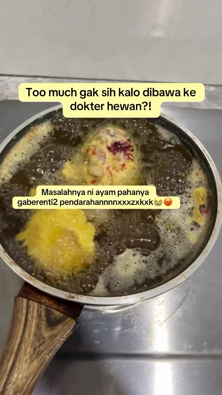 Wanita ini heran paha ayam malah berdarah tanpa henti saat digoreng, ternyata begini cara mengatasinya