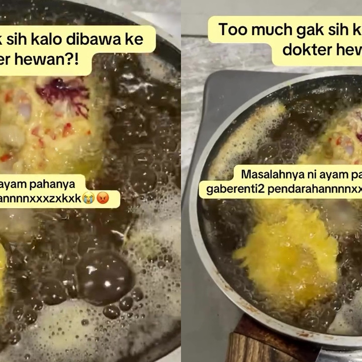 Wanita ini heran paha ayam malah berdarah tanpa henti saat digoreng, ternyata begini cara mengatasinya