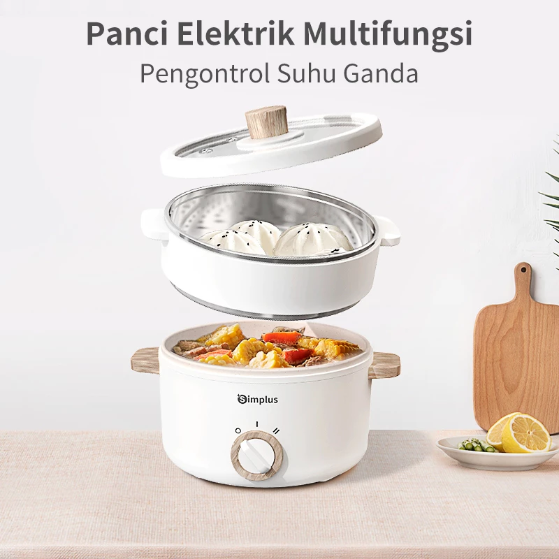 7 Panci listrik multifungsi harga di bawah Rp300.000, awet dan fungsional untuk segala jenis dapur