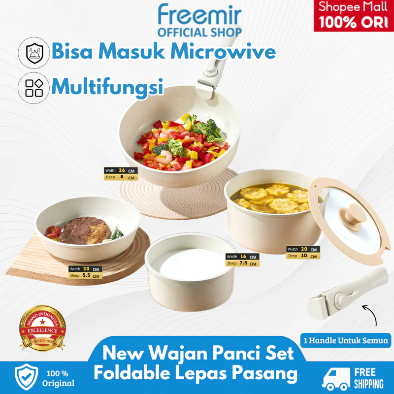 5 Wajan set anti lengket favorit, ukuran variatif buat segala kebutuhan dapur harga di bawah Rp900.000