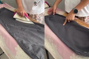 Cara baru setrika baju agar cepat licin tanpa dibolak-balik, ternyata rahasianya di 1 alat dapur ini