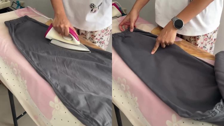 Cara baru setrika baju agar cepat licin tanpa dibolak-balik, ternyata rahasianya di 1 alat dapur ini