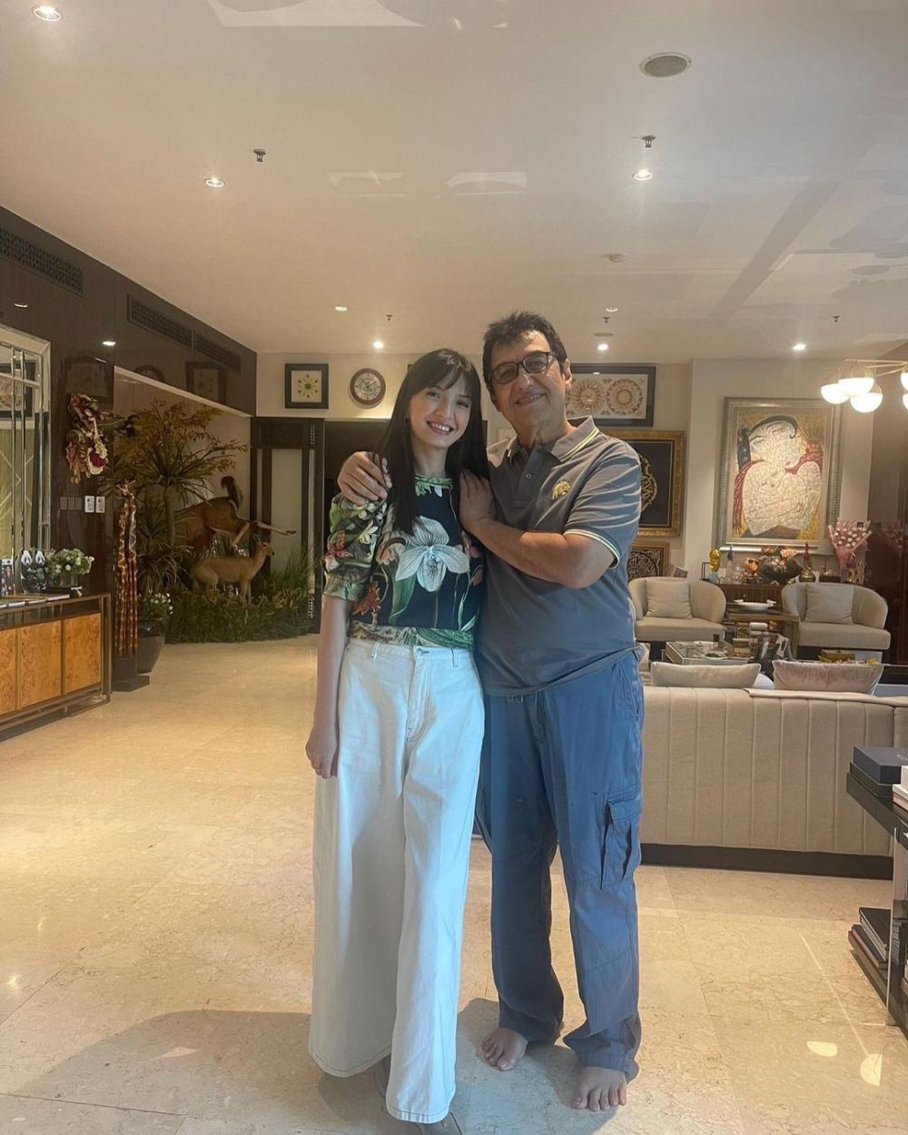 11 Potret kebersamaan Raline Shah dan ayahnya yang punya kerjaan mentereng, selalu kompak setiap momen