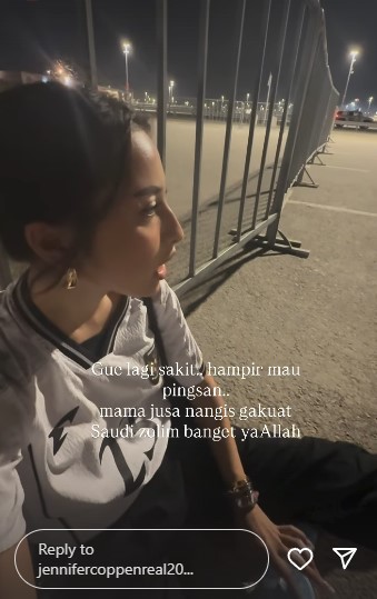 Emosi dicurangi panpel pertandingan Arab Saudi, 7 curhatan Jennifer Coppen dipersulit masuk stadion