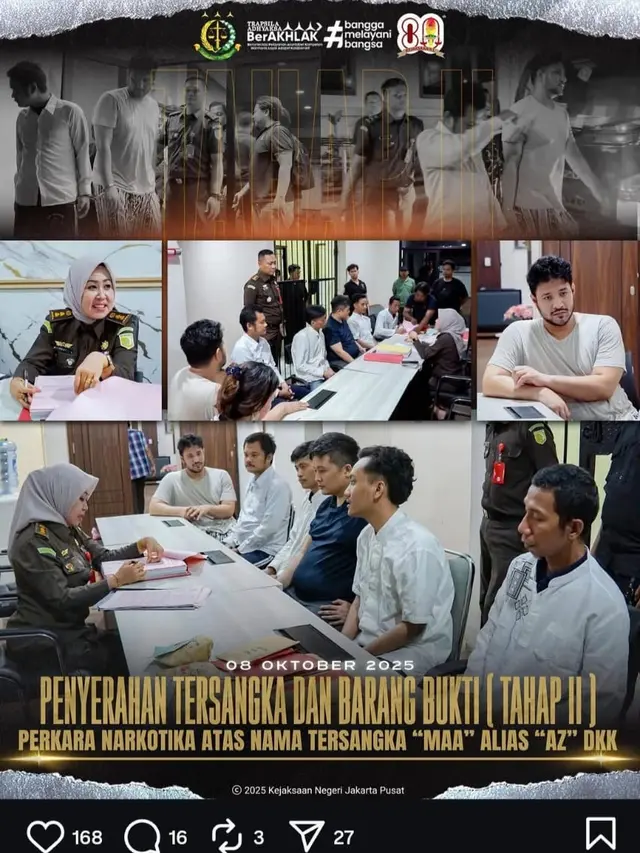 Tak Kapok! Ammar Zoni diduga edarkan ganja sintetis dan sabu dari dalam rutan Salemba