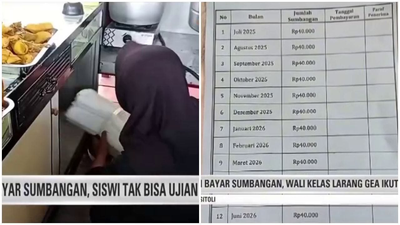 Tak bisa ikut ujian karena belum bayar sumbangan, kisah siswa kerja keras lunasi utang bikin nyesek