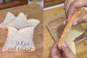 Punya roti tawar yang keras karena terpapar udara? Coba simpan dengan 1 buah ini biar lembut lagi