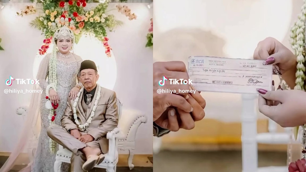 Kakek Tarman yang nikahi gadis 24 tahun kabur bawa motor istrinya, mahar cek Rp3 Miliar rupanya palsu