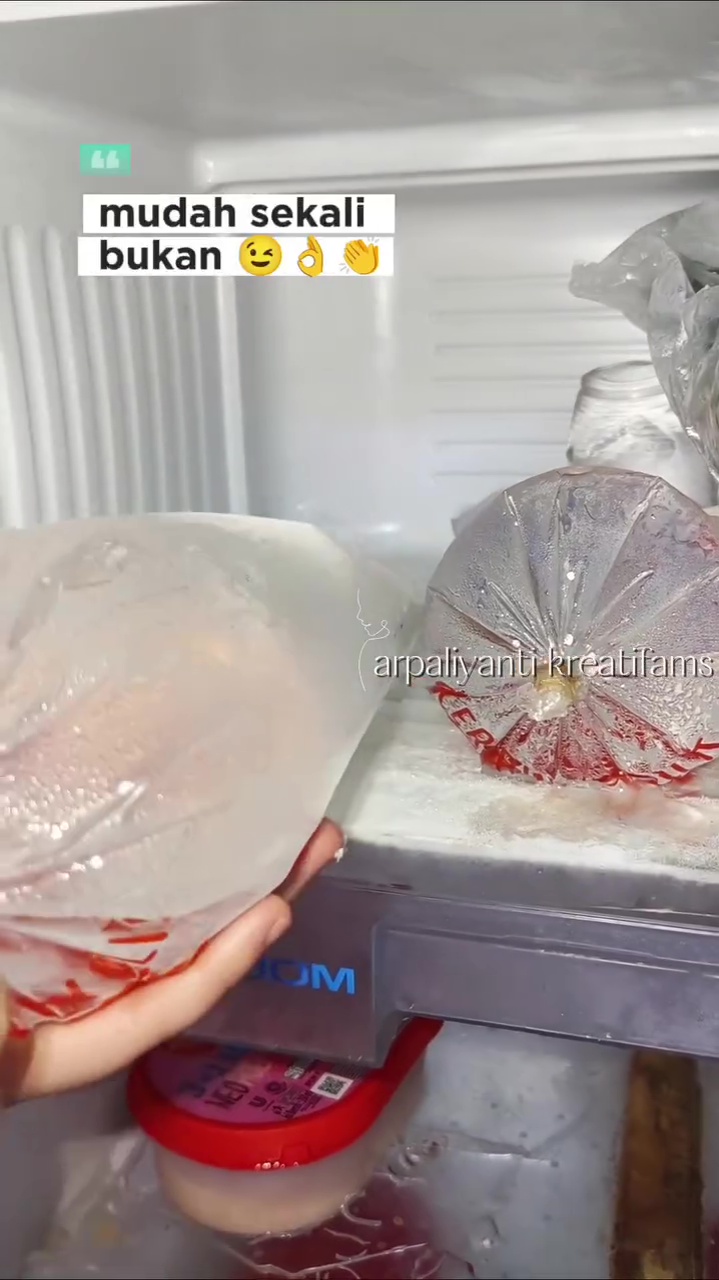 Es batu di freezer sering lengket dan sulit diambil? Gunakan 1 alat ini agar mudah tanpa bikin rusak