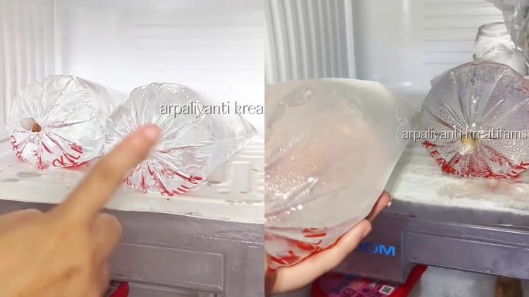 Es batu di freezer sering lengket dan sulit diambil? Gunakan 1 alat ini agar mudah tanpa bikin rusak