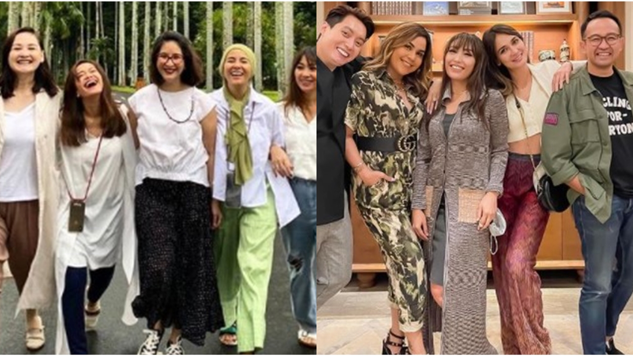 Friendship goals, begini momen kompak 7 presenter bareng gengnya