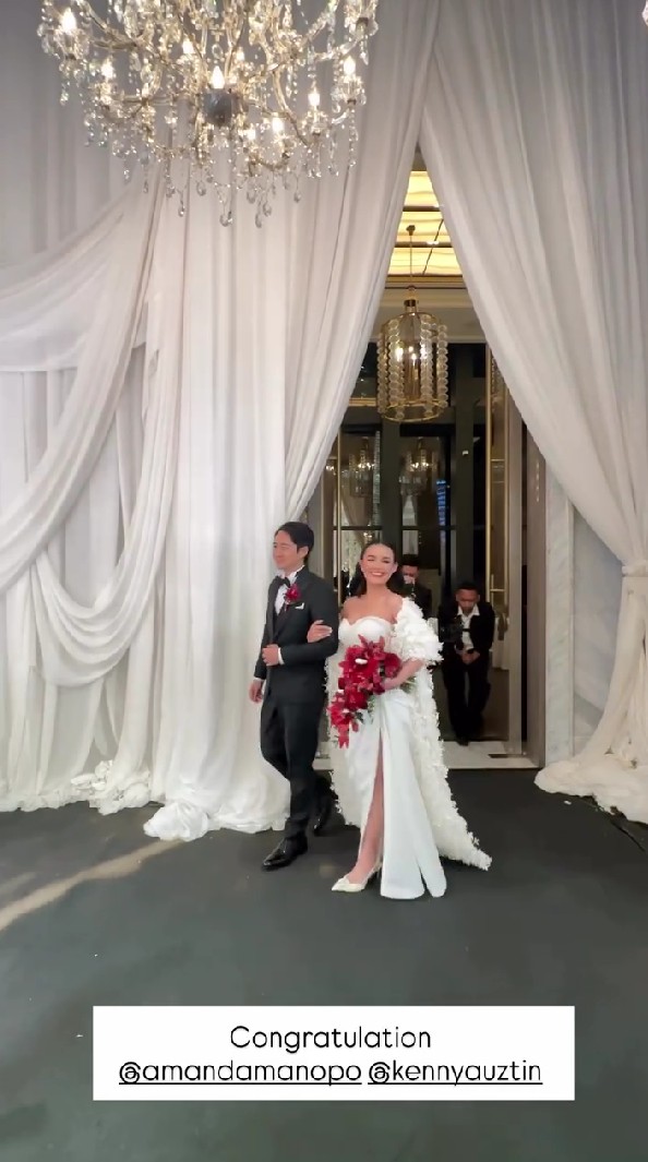 9 Potret resepsi pernikahan Amanda Manopo dan Kenny Austin, usung konsep intimate dinner