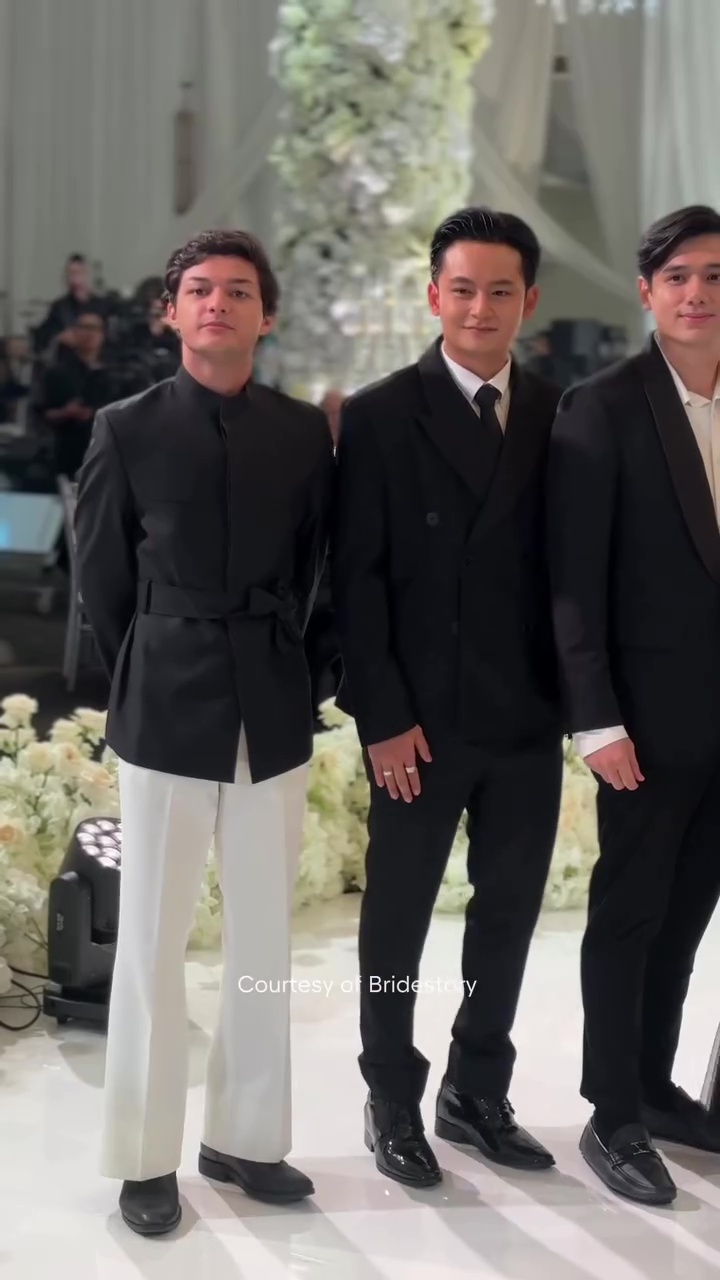 Gaya 9 seleb hadiri resepsi pernikahan Amanda Manopo dan Kenny Austin, Fajar Sadboy bikin pangling