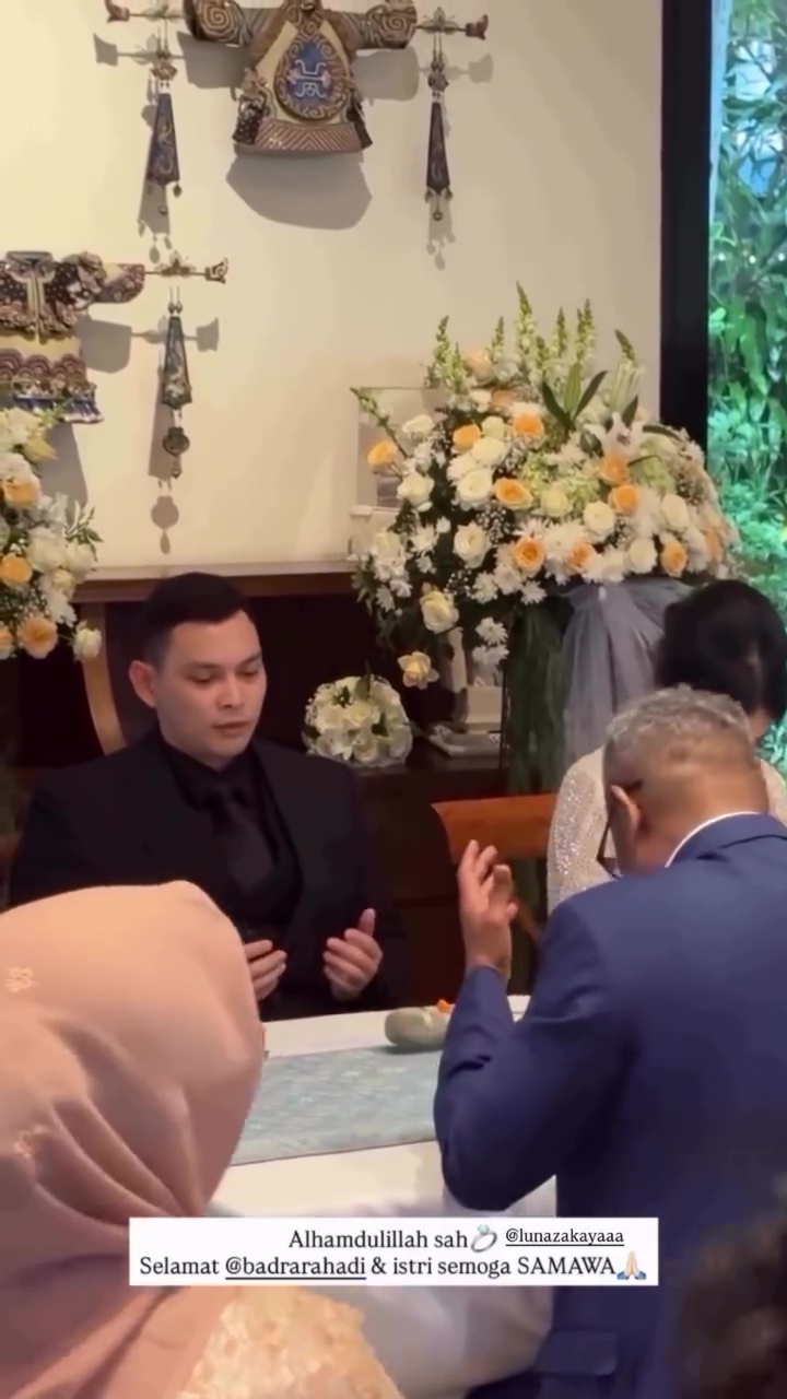 5 Potret akad nikah Badra Rahadi anak Ida Iasha dan Eddy Syahputra, digelar intimate