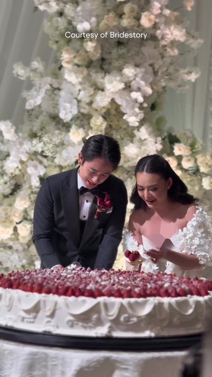 7 Potret kue pernikahan Amanda Manopo dan Kenny Austin, pilih gaya Italian modern nan elegan